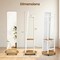 Multifunctional Coat Rack with Full-Length Mirror – Mobile Floor-Standing Clothes Organizer with Hooks